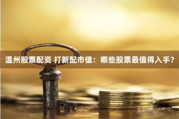 温州股票配资 打新配市值：哪些股票最值得入手？